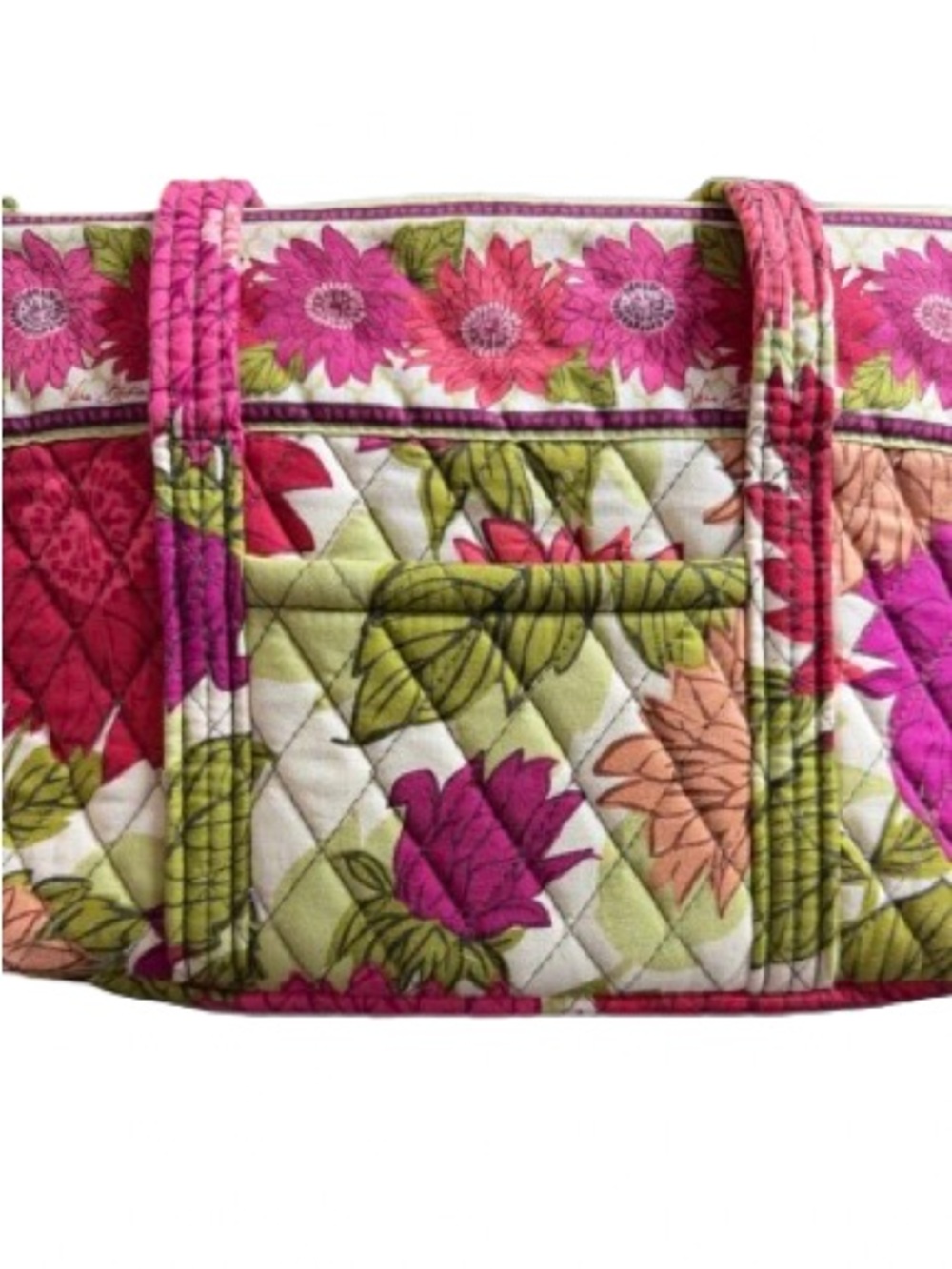 Vera Bradley”Hello Dahlia “🎉Host Pick🎉Retired(2010)-Small Vera Tote EUC